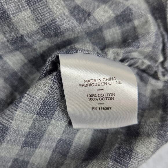 Zachary Prell Shirt Mens Size Medium Gray Plaid Long Sleeve Button Down - Picture 8 of 11